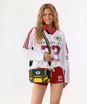 NFL Green Bay Packers Western Braided Flap Crossbody Bag