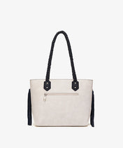 NFL Houston Texans Braided Tassel Rivet Tote Bag (Pre-Order)
