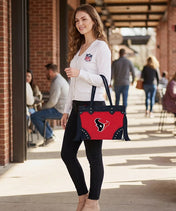NFL Houston Texans Braided Tassel Rivet Tote Bag (Pre-Order)