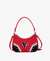NFL Houston Texans Rivet Baguette Shoulder Bag (Pre-Order)