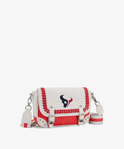 NFL Houston Texans Western Braided Flap Crossbody Bag