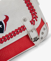 NFL Houston Texans Western Braided Flap Crossbody Bag