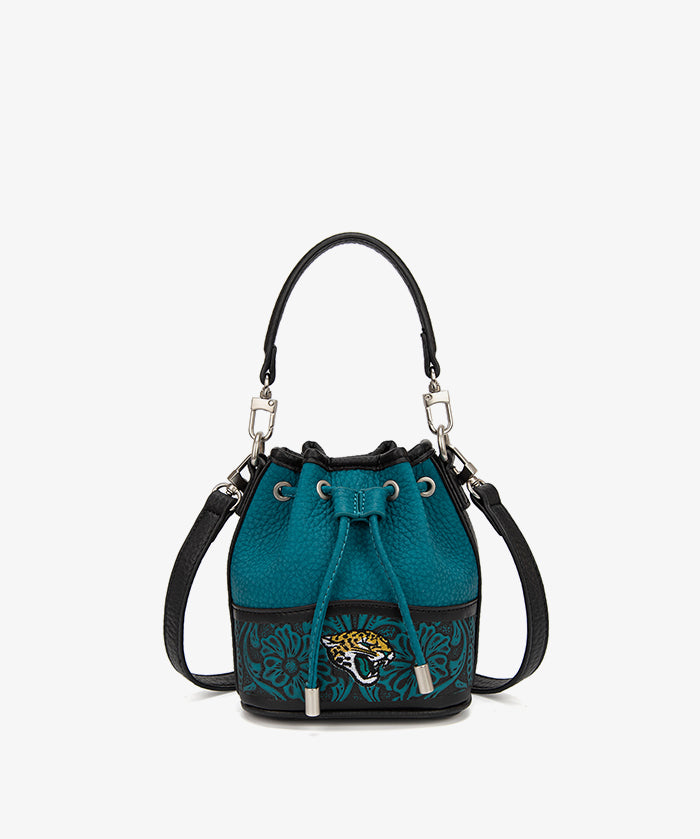 NFL Jacksonville Jaguars Floral Bucket Bag