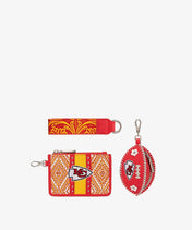 NFL Kansas City Chiefs Football Wristlet Set