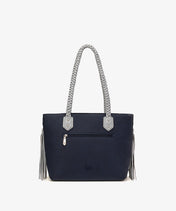 NFL Dallas Cowboys Braided Tassel Rivet Tote Bag (Pre-Order)
