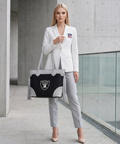 NFL Las Vegas Raiders Braided Tassel Rivet Tote Bag (Pre-Order)