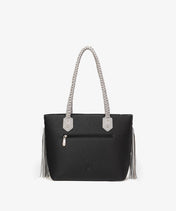 NFL Las Vegas Raiders Braided Tassel Rivet Tote Bag (Pre-Order)