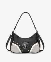 NFL Las Vegas Raiders Rivet Baguette Shoulder Bag