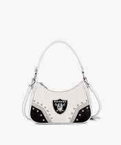 NFL Las Vegas Raiders Rivet Baguette Shoulder Bag (Pre-Order)