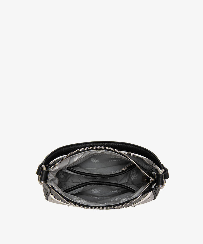 NFL Las Vegas Raiders Rivet Baguette Shoulder Bag