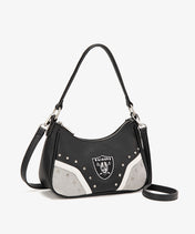 NFL Las Vegas Raiders Rivet Baguette Shoulder Bag