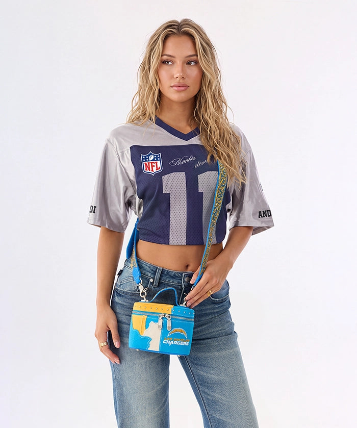NFL Los Angeles Chargers Western Canvas Crossbody Bag