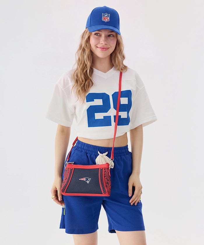 NFL New England Patriots Braided Crossbody Bag