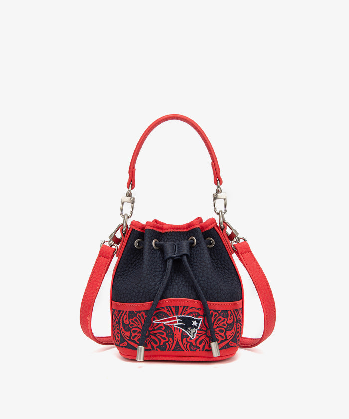 NFL New England Patriots Floral Bucket Bag