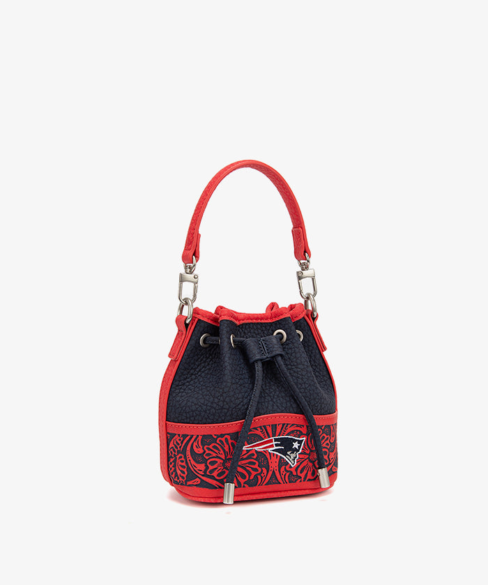 NFL New England Patriots Floral Bucket Bag
