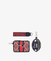 NFL New England Patriots Football Wristlet Set