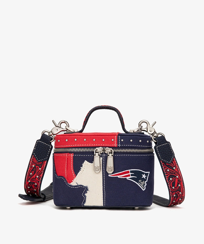 NFL New England Patriots Western Canvas Crossbody Bag