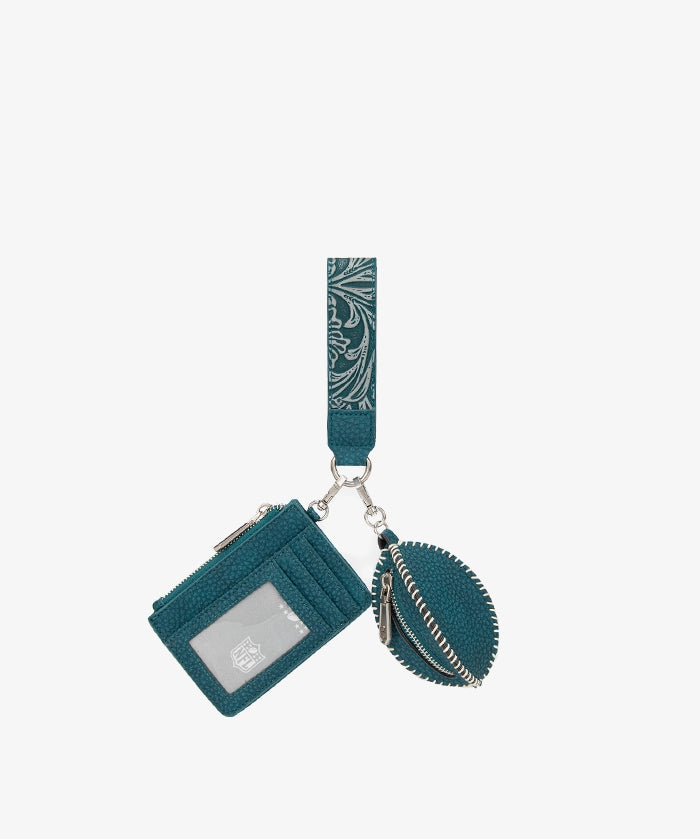 NFL Philadelphia Eagles Football Wristlet Set