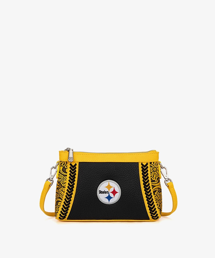 NFL Pittsburgh Steelers Braided Crossbody Bag