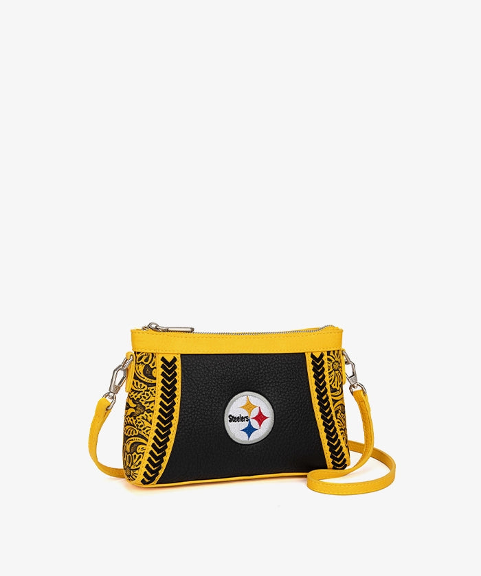 NFL Pittsburgh Steelers Braided Crossbody Bag