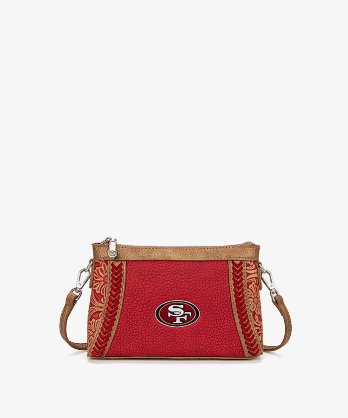 NFL San Francisco 49ers Braided Crossbody Bag