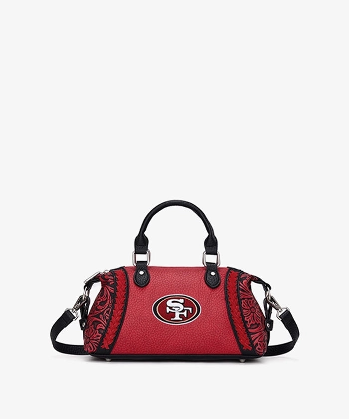 NFL San Francisco 49ers Braided Trim Satchel Bag