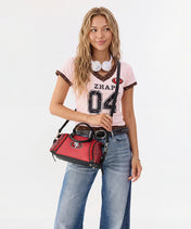 NFL San Francisco 49ers Braided Trim Satchel Bag