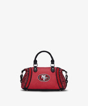 NFL San Francisco 49ers Braided Trim Satchel Bag