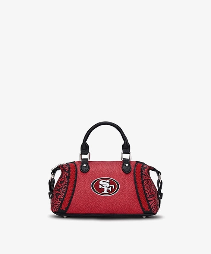 NFL San Francisco 49ers Braided Trim Satchel Bag