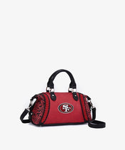 NFL San Francisco 49ers Braided Trim Satchel Bag