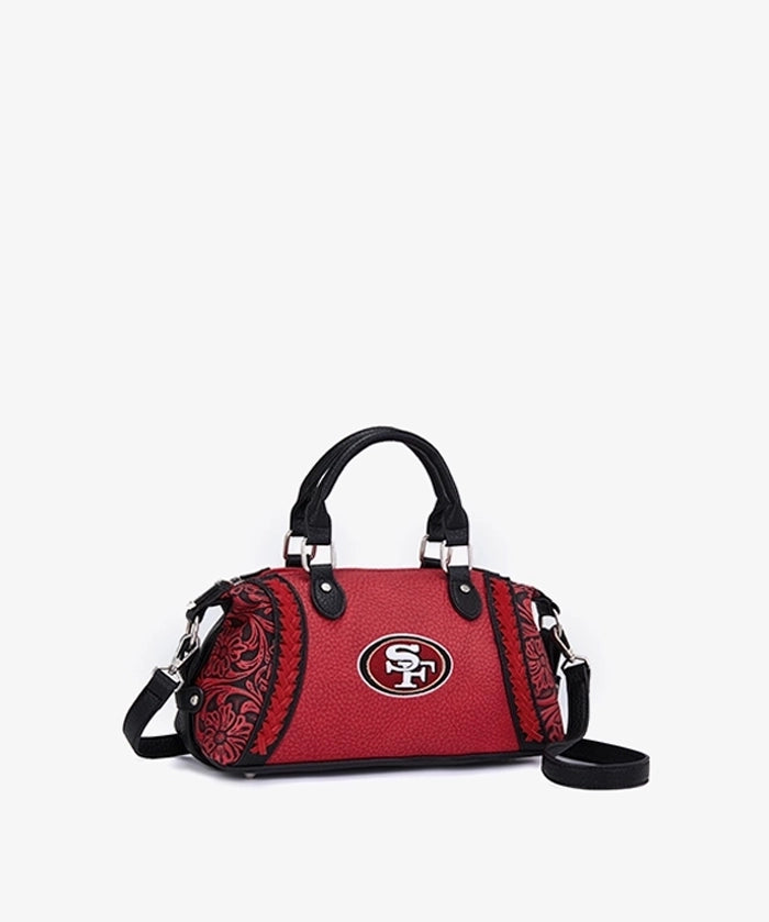 NFL San Francisco 49ers Braided Trim Satchel Bag