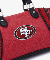 NFL San Francisco 49ers Braided Trim Satchel Bag