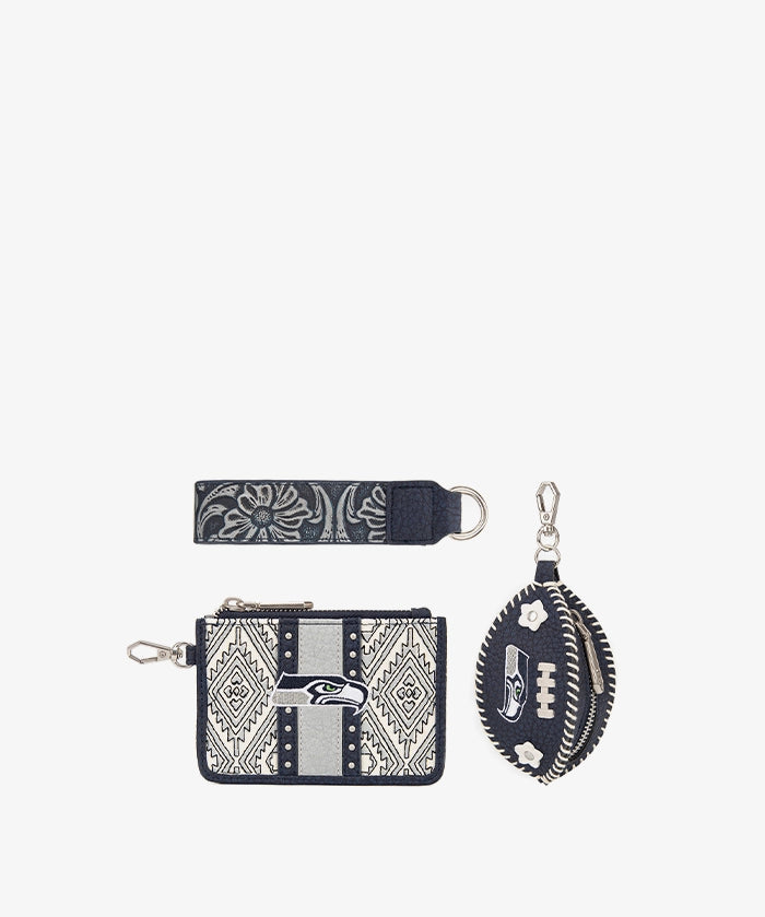 NFL Seattle Seahawks Football Wristlet Set