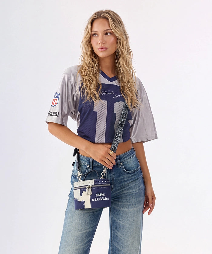NFL Seattle Seahawks Western Canvas Crossbody Bag