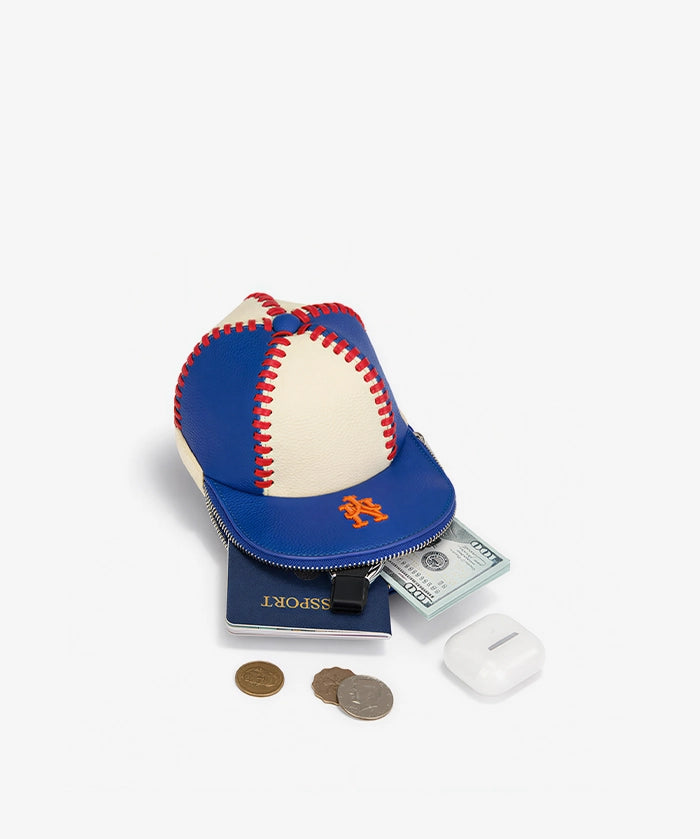 MLB New York Mets Baseball Cap Crossbody Purse