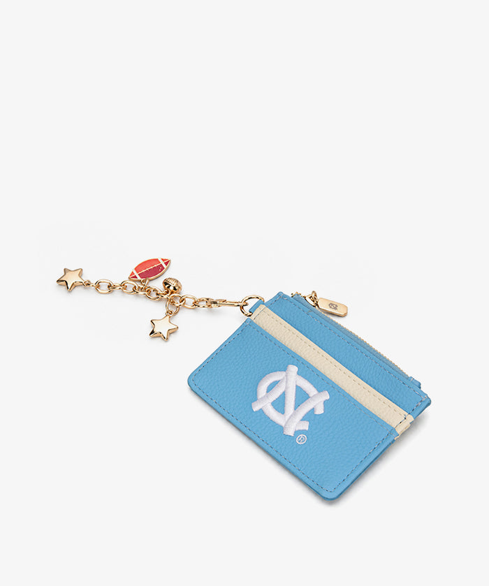 North Carolina Tar Heels Card Holder with Football Charm
