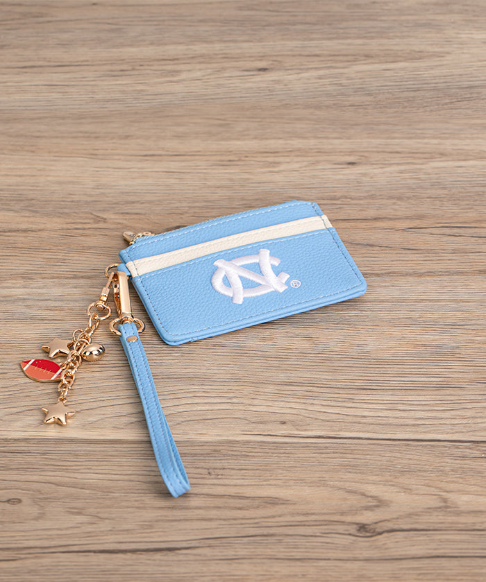North Carolina Tar Heels Card Holder with Football Charm