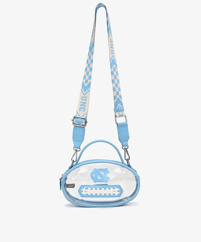 North Carolina Tar Heels Football Clear Crossbody Bag