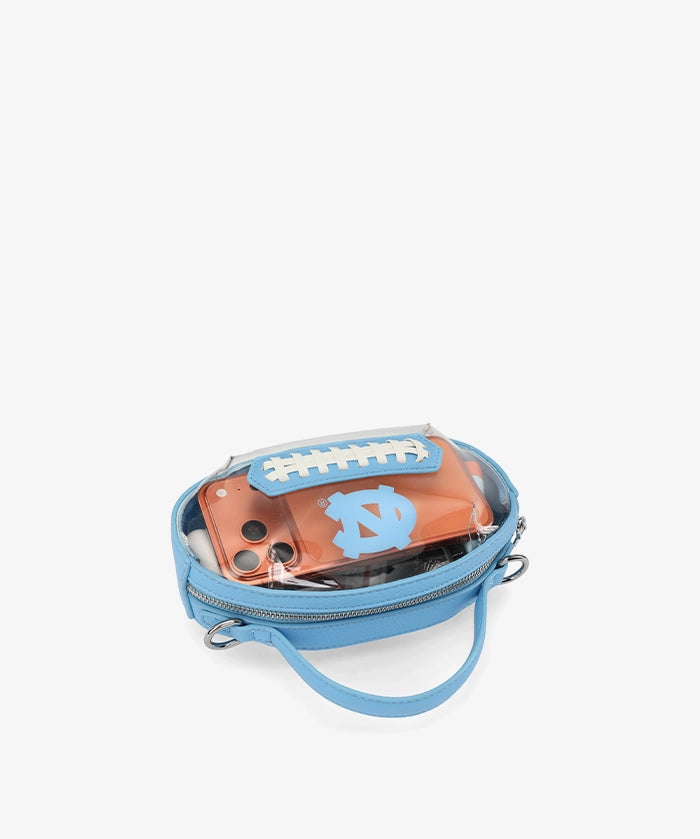 North Carolina Tar Heels Football Clear Crossbody Bag