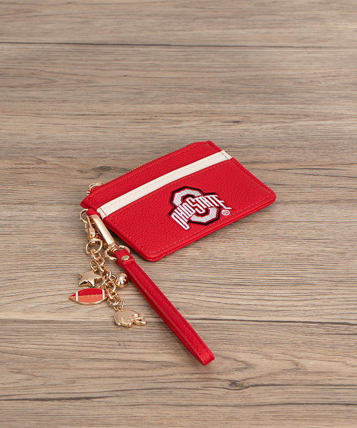 Ohio State Buckeyes Card Holder with Football Charm