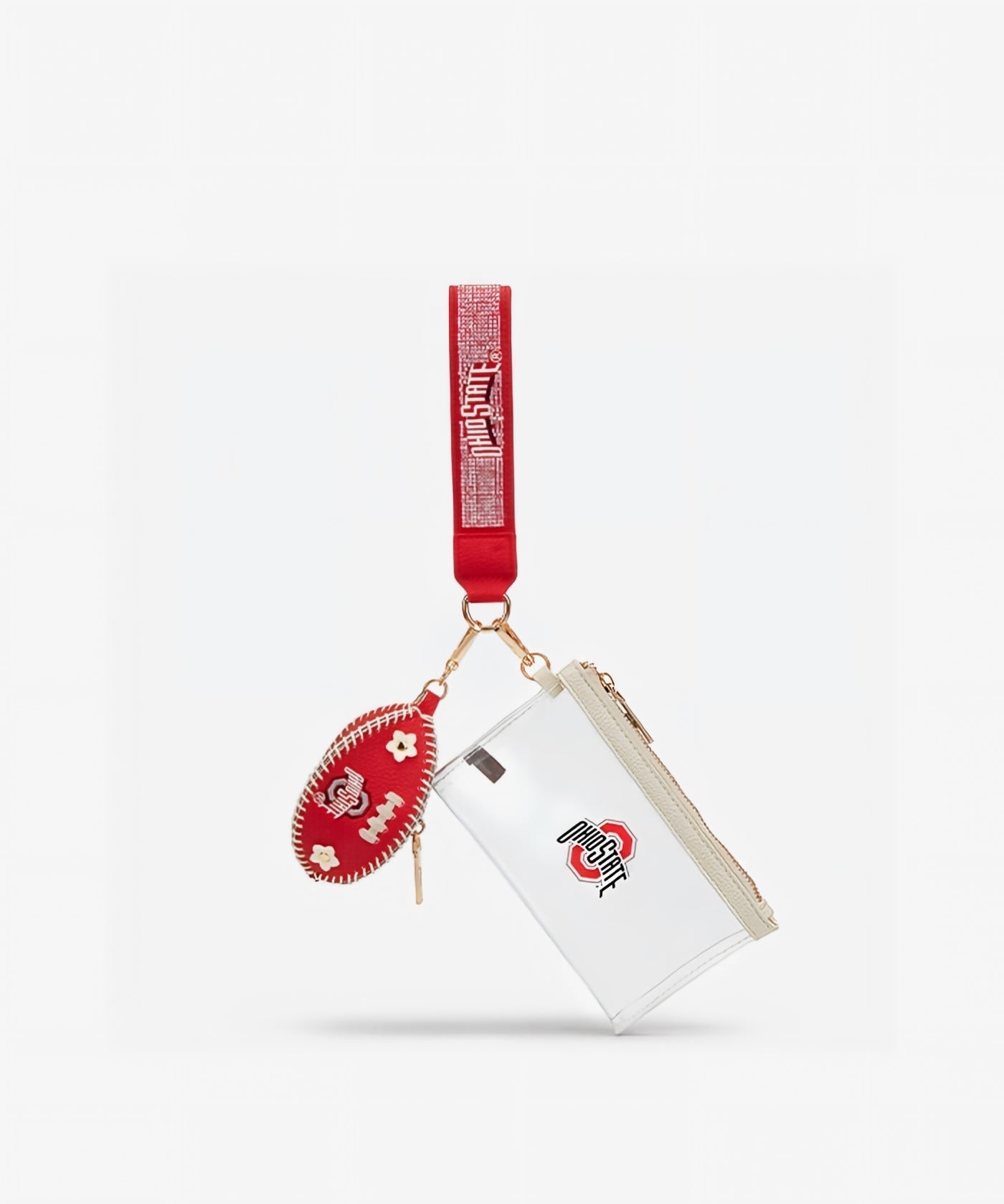 Ohio State Buckeyes Football Clear Wristlet Set