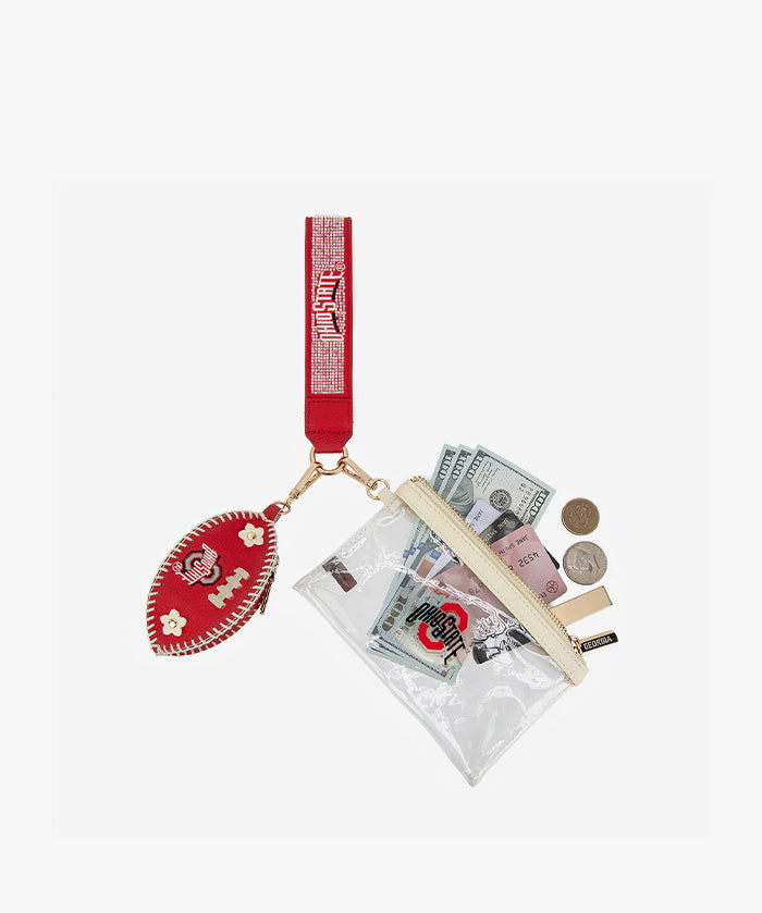 Ohio State Buckeyes Football Clear Wristlet Set