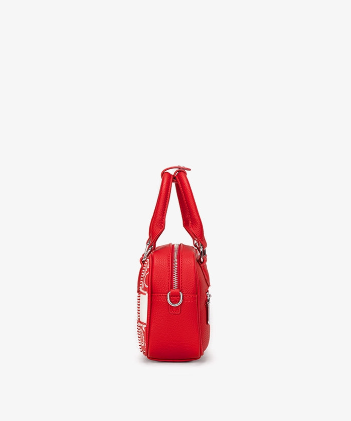 Ohio State Buckeyes Paisley Bandana Mini Satchel Crossbody Bag
