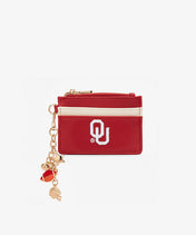Oklahoma Sooners Card Holder with Football Charm