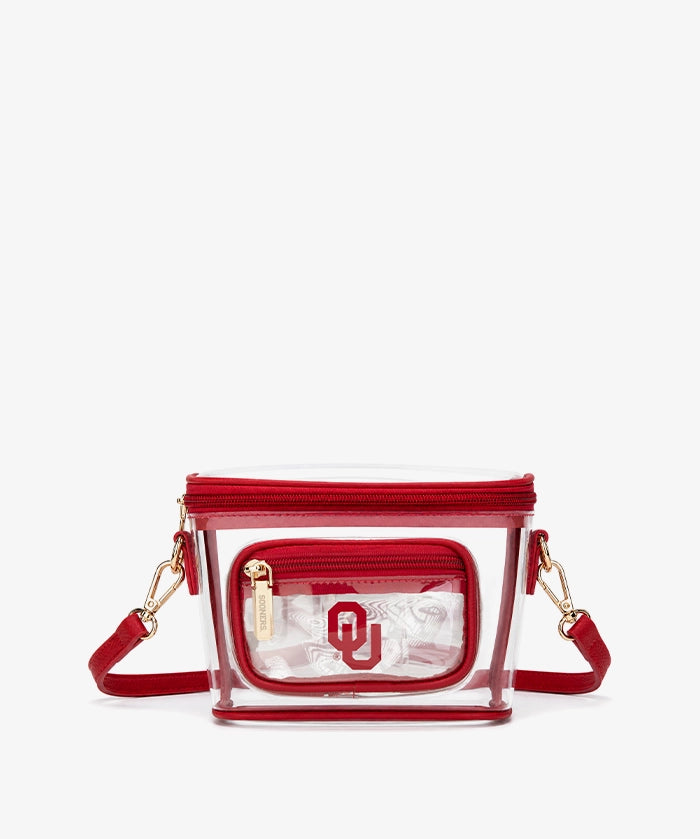 Oklahoma Sooners Clear Crossbody Bag
