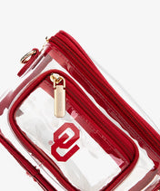 Oklahoma Sooners Clear Crossbody Bag