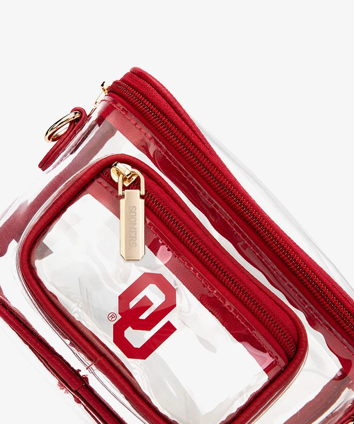 Oklahoma Sooners Clear Crossbody Bag