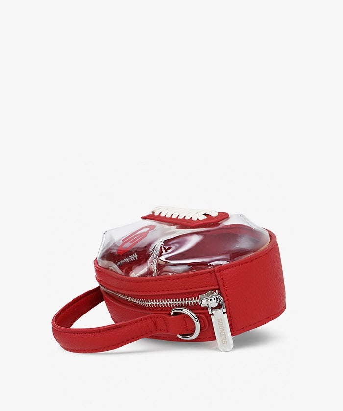 Oklahoma Sooners Football Clear Crossbody Bag