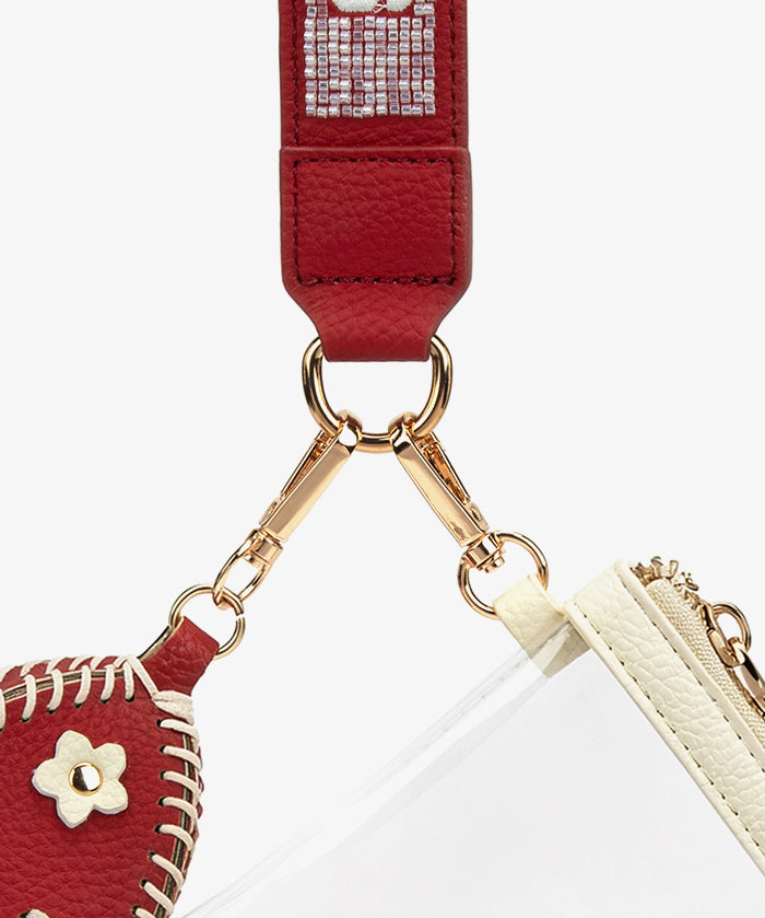 Oklahoma Sooners Football Clear Wristlet Set