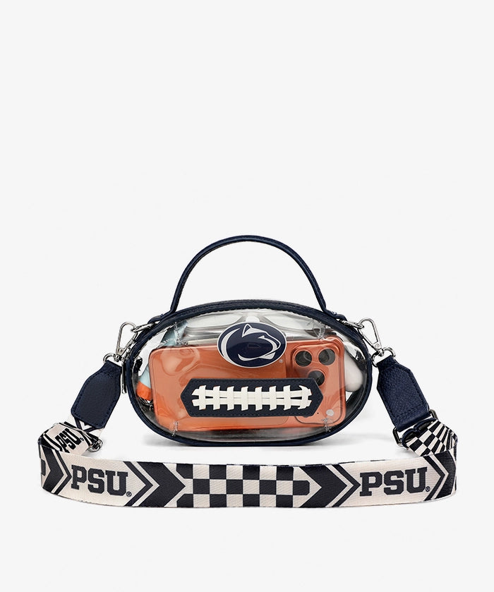 Penn State Nittany Lions Football Clear Crossbody Bag